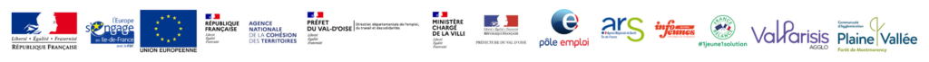 bandeau de logos des financiers de la mission locale vallée de montmorençy
